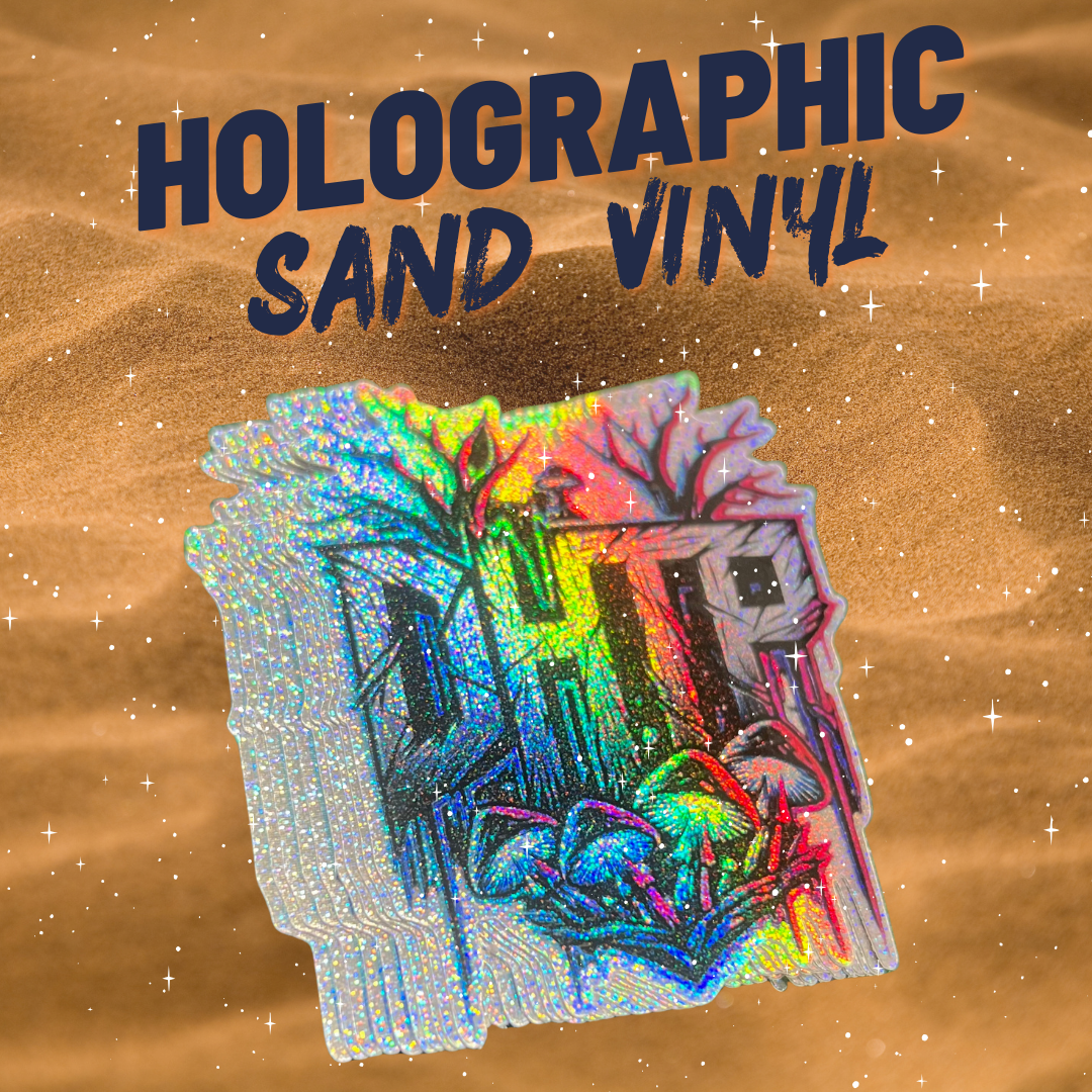 SAND HOLOGRAPHIC STICKERS