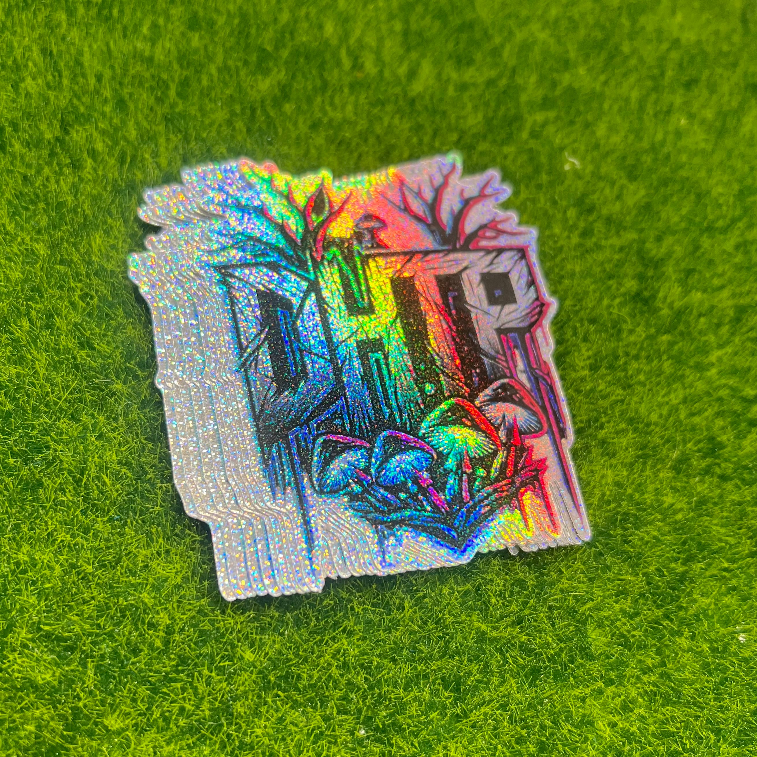 SAND HOLOGRAPHIC STICKERS