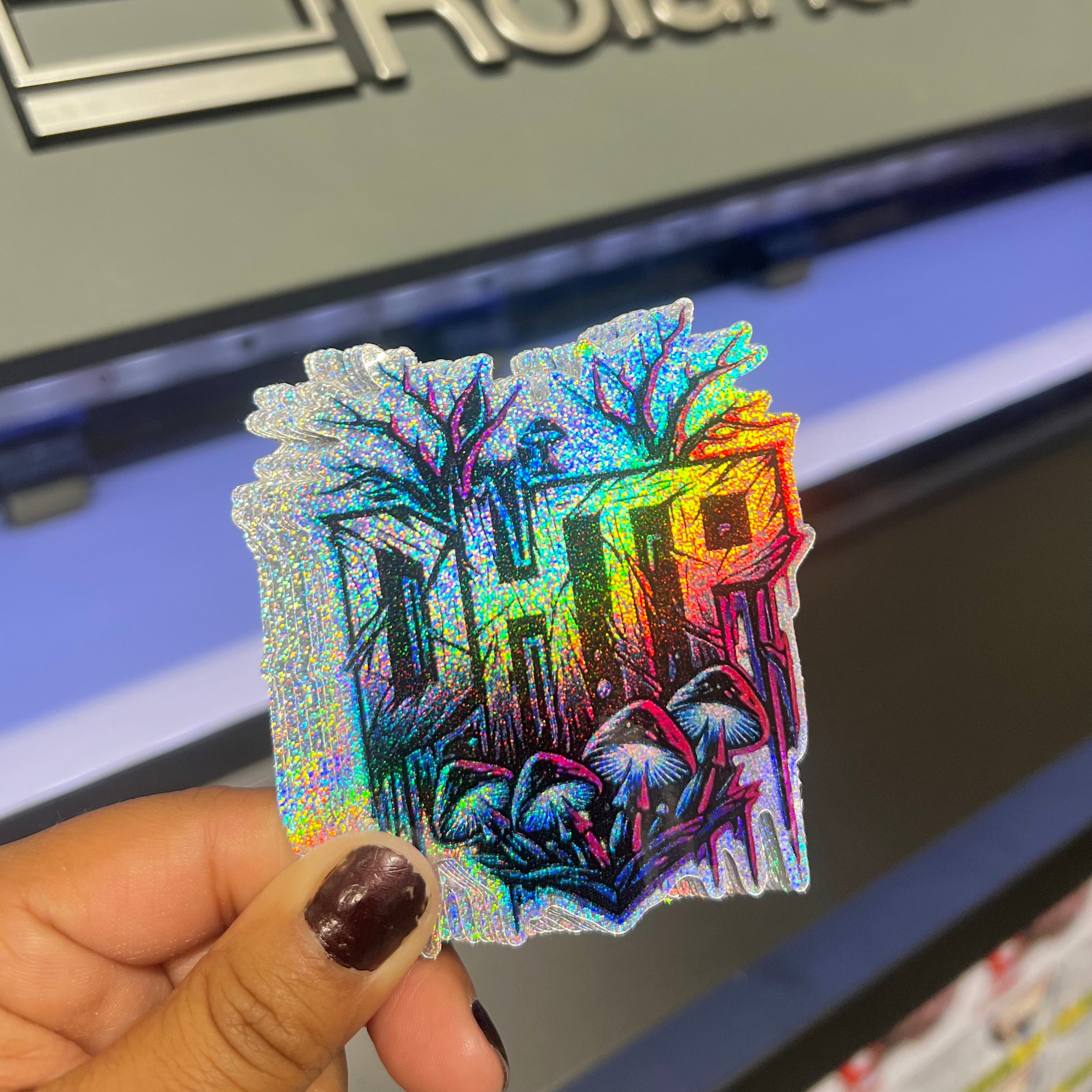 SAND HOLOGRAPHIC STICKERS
